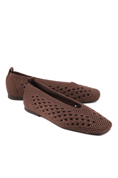 stato Parma Knitwear Knitted Women's Ballerina Shoes with Holes, Lightweight,...