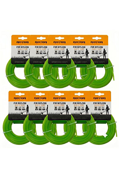 Rotor Set 10 fire trimmer/motocoasa Rotor, profil patrat, dimensiune 2.7mm x ...