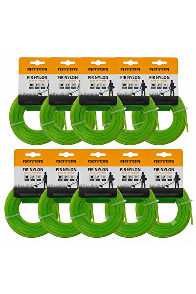 Rotor Set 10 fire trimmer/motocoasa Rotor, profil patrat, dimensiune 3.5mm x ...