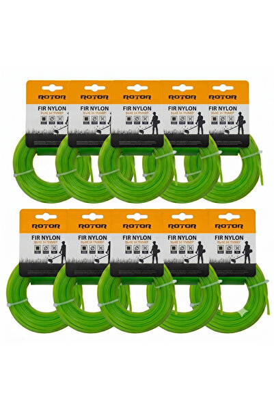 Rotor Set 10 fire trimmer/motocoasa Rotor, profil patrat, dimensiune 4mm x 15...