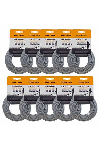 Rotor Set 10 fire trimmer/motocoasa Rotor, profil rotund, inesrtie otel, dime...
