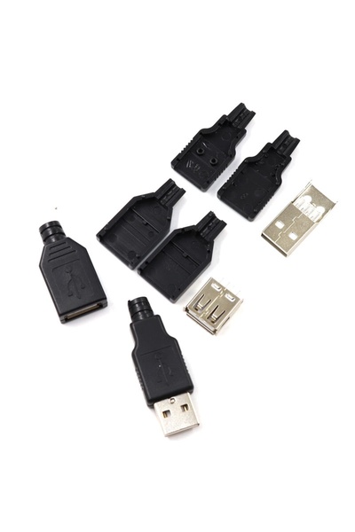 choice2 Each 5Set 10pcs Type A Male Female USB 4 Pin Plug Socket Connector Wi...