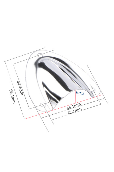 Choice large （2 Pcs）Boat Stainless Steel Clam Shell Cover, Midget Vent Hose C...