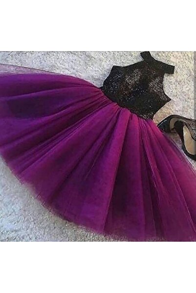 Styling Park Pul Payet Detaylı Tütü Elbise Balo Mezuniyet Parti Elbisesi