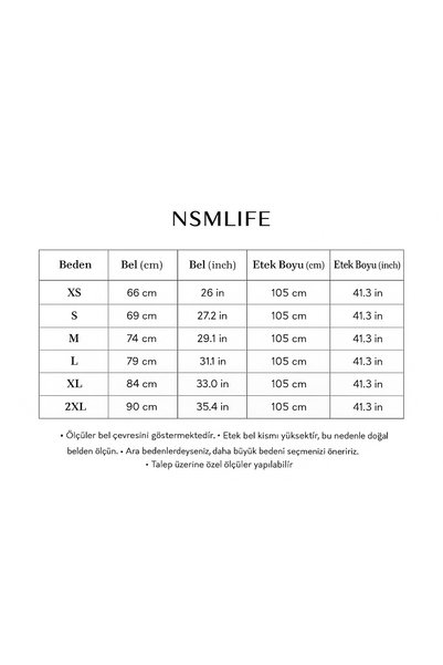 NSM Kadın Siyah Cepli Yüksek Bel Maxi Uzun A-line Pileli Saten Etek