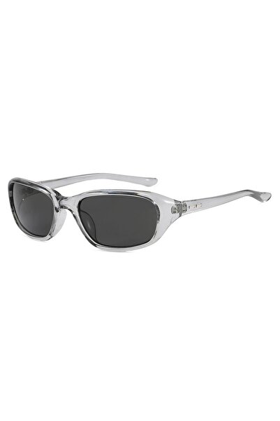 choice2 as shown clear gray Y2K Retro Sport Sunglasses for Women Men Brown Le...