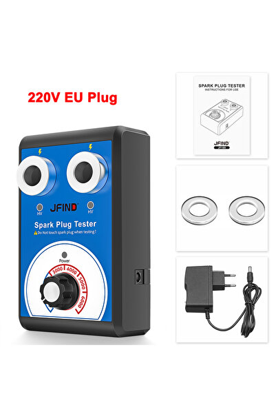 Choice 220V EU Plug Spark Plug Tester Double Hole Diagnostic Tool Car 12V Spa...