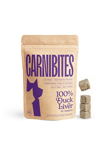 Carnibites Duck Liver Freeze-Dried Treats for Cats & Dogs – Nutrient-Dense, Single-Protein Snack