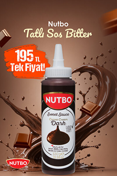 NUTBO Tatlı Sos Bitter- Waffle& Krep& Pankek& Churros& San Sebastian& Kruvasa...