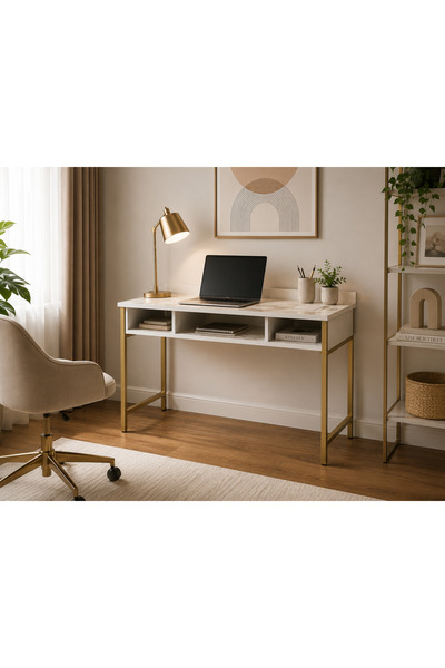 Decorotika TÜMATA ÇALIŞMA MASASI GOLD