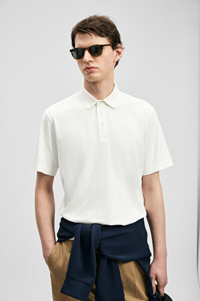Lufian Hudson Smart Men's Polo T-Shirt White