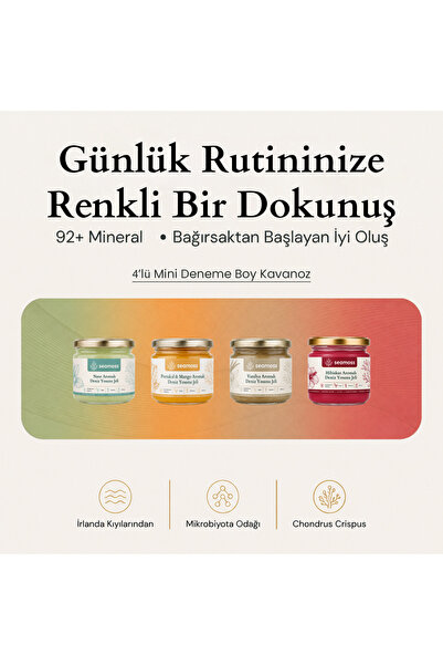 SEAMOSS Sea Moss Aromalı 4' Lü Özel Deneme Kiti