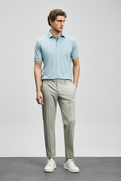 Lufian Sam Smart Men's Chino Pants Slim Fit Beige