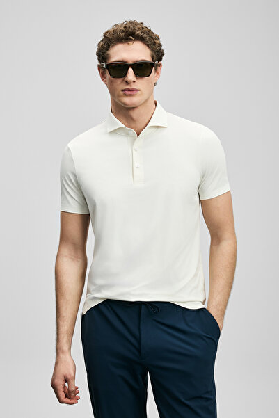 Lufian Tricou polo Spencer Hi-Tech fără cusături, alb