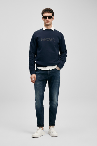Lufian Benedıc Smart Jean Erkek Pantolon Slim Fit Koyu Lacivert
