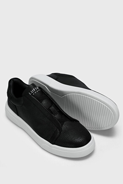 Lufian Dante Erkek Deri Sneaker Ayakkabı Siyah