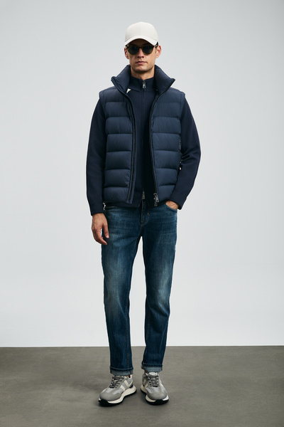 Lufian Ανδρικό παντελόνι Lukas Sports Jean Slim Fit Μπλε