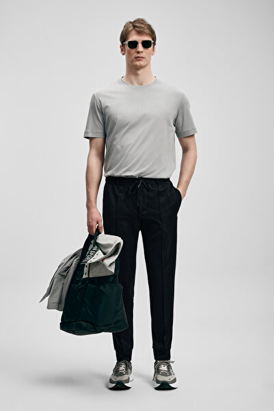 Lufian Tricou Bran Modern Graphic Gri