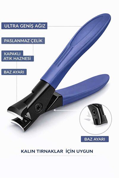 Mas'dala EGAR Kalın ve Sert Tırnaklar İçin Ergonomik Profesyonel Tırnak Makası