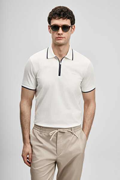 Lufian Chase Smart Men's Polo T-Shirt Off-White