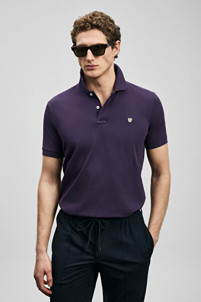 Lufian Laon Smart Men's Polo T-Shirt Purple