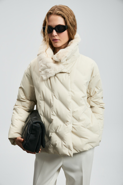 Lufian Monica Goose down Women's Coat Ecru