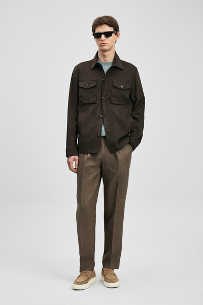 Lufian Cole Men's Shirt Jacket Brown