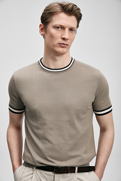 Lufian Henry Men's Cotton Sweater Sand