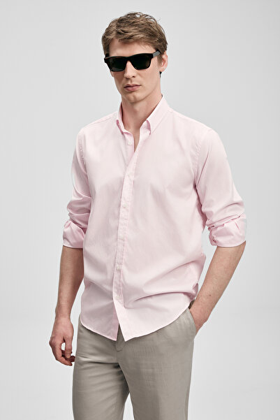 Lufian Danıel Erkek Basic Gömlek Regular Fit Pembe