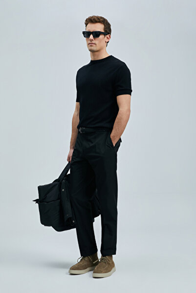 Lufian Spear Men's Cotton Sweater Black