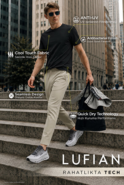 Lufian Altero Hi-Tech Seamless T-Shirt Black