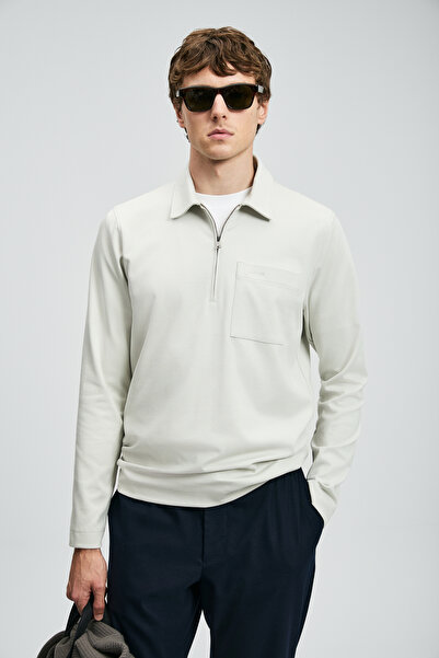 Lufian Lucas Smart Men's Polo T-Shirt Gray