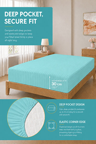 Hotel Linen Klub Stripe Comforter Set- Ultra Soft Brushed Microfiber Fabric, Soft Siliconized Fiber Filling