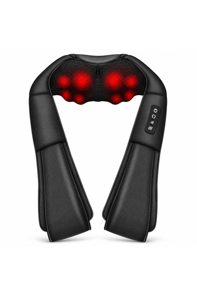 FitVibe Професионален масажор FitVibe®, 4D Шиацу масаж с инфрачервена светлин...