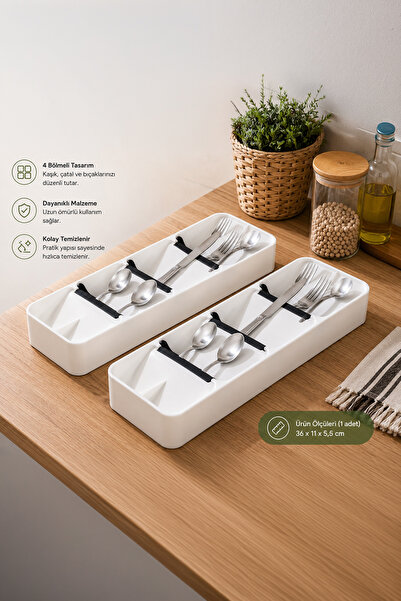 Porsima Org-86 8118 - Spoon Holder Organizer Drawer Inside Cutlery