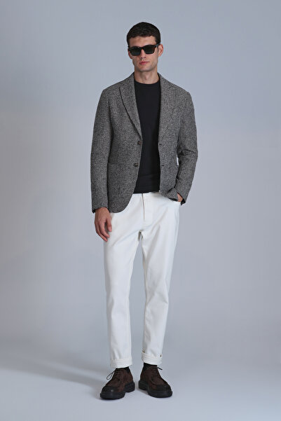 Lufian Jachetă blazer pentru bărbați Marcel Sports, croială slim, scorțișoară