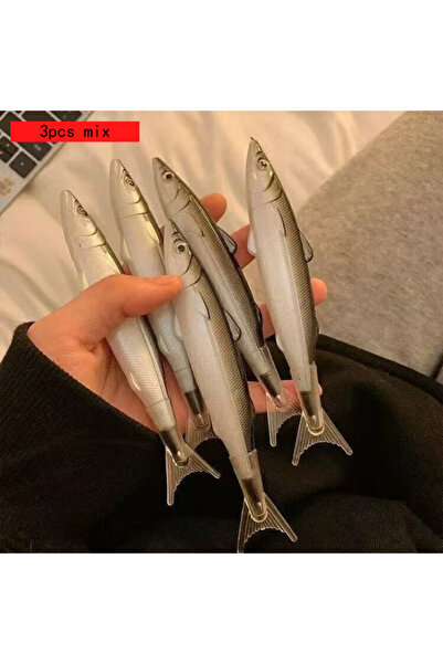 Choice 3pcs mix Office School Supplies Serious Fish Creative Funny Pen Fish S...