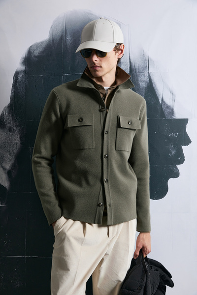 Lufian Igor Men's Cardigan Green
