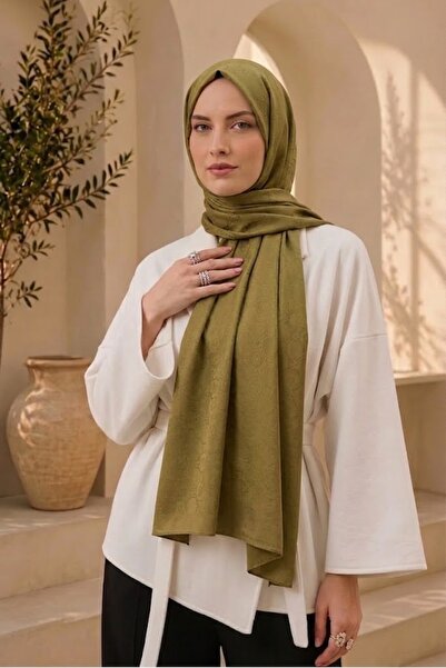 MİRSOY SCARF Mir Desen Kaymaz jakarlı Şal