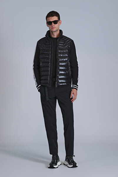 Lufian Snow Goose Feather Men's Coat Black