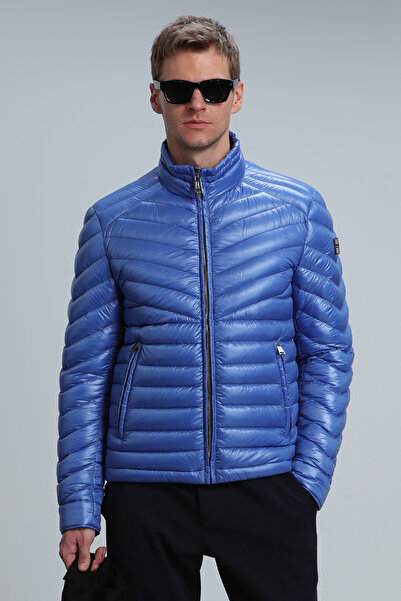 Lufian Luc Goose Feather Men's Coat Cobalt Blue