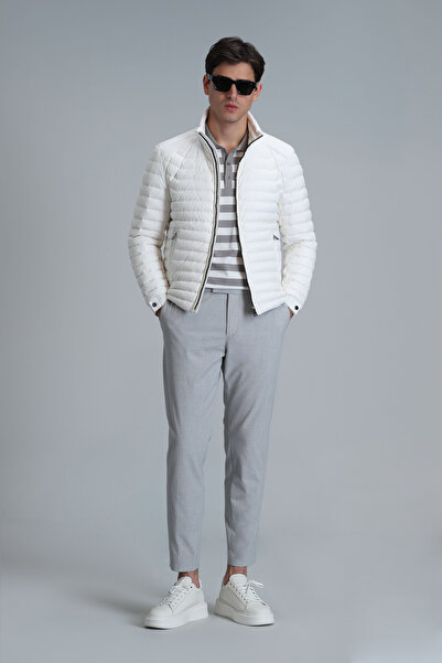 Lufian Hery Smart Erkek Chino Pantolon Slim Fit Gri