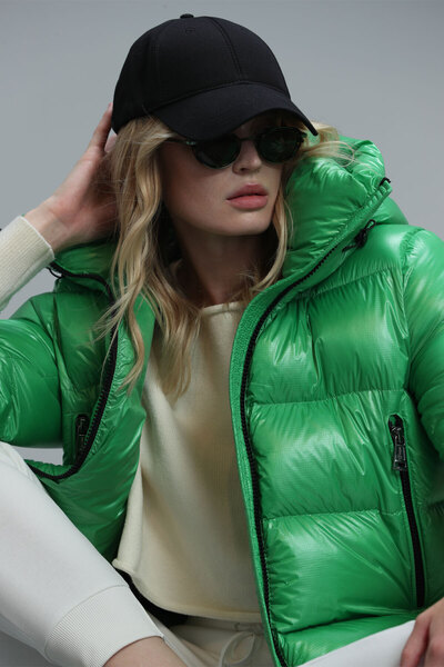 Lufian Sun Goose down Women's Coat Green