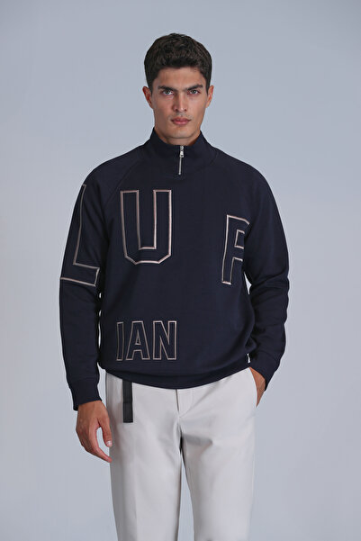 Lufian Ανδρικό φούτερ Focus Navy Blue