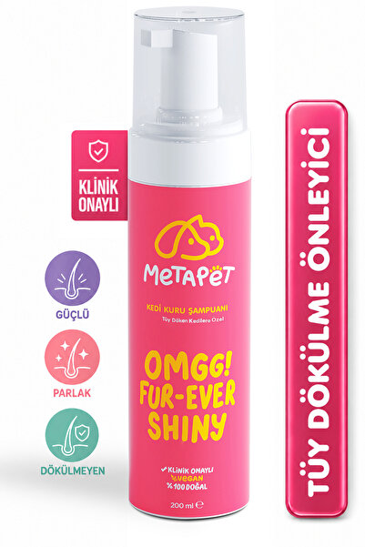 Metapet Tüy Döken Kedilere Özel Kuru Bakım Şampuanı, E Vitamini Ve Doğal Yağl...