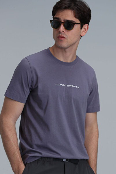 Lufian Tricou Tony Modern Graphic Mink