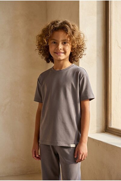 Katia&Bony Dark Gray Kids T-Shirt - Simple and Pfuffy