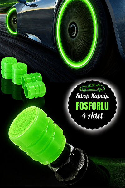 MeyZone Yeşil Fosforlu Sibop Kapağı Gece Parlayan Sibob Kapağı