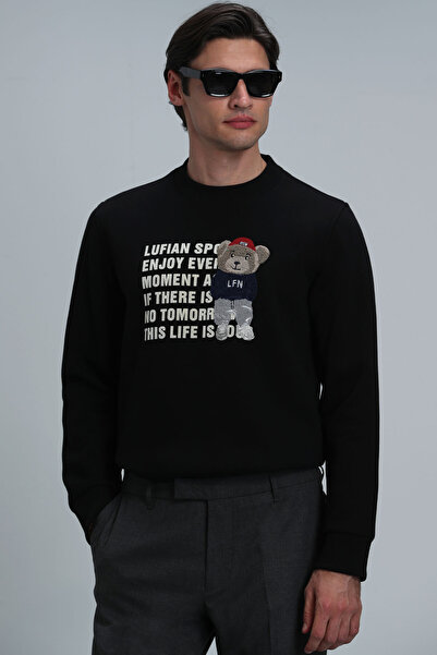 Lufian Bud Erkek Sweatshirt Siyah