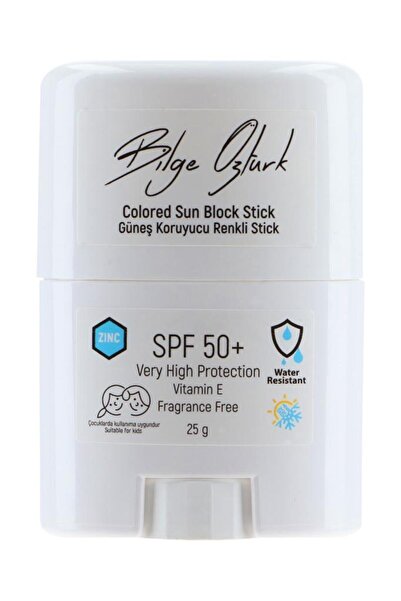 Bilge Öztürk Güneş Koruyucu Renkli Stick 50+ Spf Beyaz